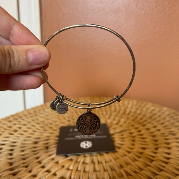 Alex & Ani Path of Life Expandable Silver Bangle - Picture 2 of 5